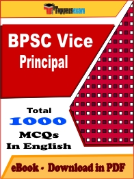 BPSC Vice Principal Exam PDF Book In English - MCQ / Objective Questions