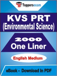 KVS PRT (Environmental Science) One Liner Book PDF in English