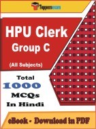 HPU Clerk Group C PDF Book In Hindi