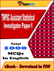 TNPSC Assistant Statistical Investigator (Paper-1) PDF Book in English - MCQ / Objective Questions