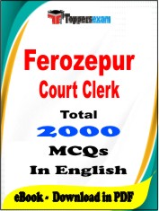 Ferozepur Court Clerk PDF Book in English - MCQ / Objective Questions