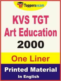 KVS TGT Art Education One Liner Book in English.