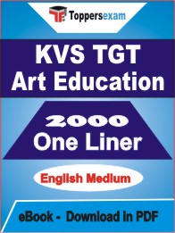 KVS TGT Art Education One Liner Book PDF in English