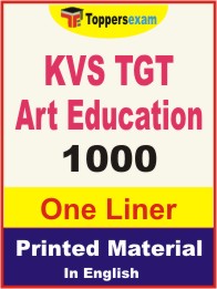 KVS TGT Art Education One Liner Book in English.