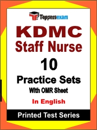 KDMC Staff Nurse Book in English - Practice Set