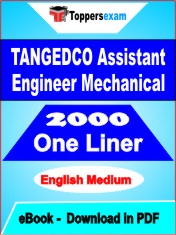TANGEDCO Assistant Engineer Mechanical One Liner Book PDF in English