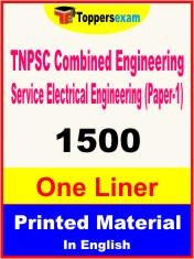 TNPSC Combined Engineering Service Electrical Engineering (Paper-1) One Liner Book in English