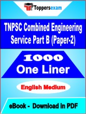 TNPSC Combined Engineering Service Part B (Paper-2) One Liner Book PDF in English