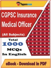 EBook of CGPSC Insurance Medical Officer Exam, PDF Format in English