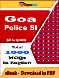 Goa Police SI PDF Book In English - MCQ / Objective Questions