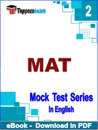 MAT Test PDF Book In English - Question Paper