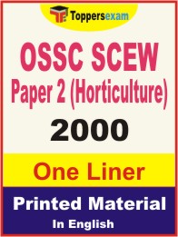 OSSC SCEW Paper 2 (Horticulture) One Liner Book in English.