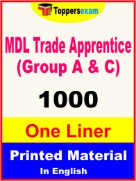 MDL Trade Apprentice Exam (Group A & C)One Liner Book in English