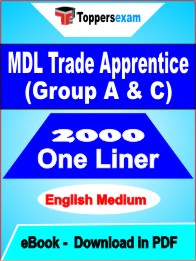 MDL Trade Apprentice Exam (Group A & C) One Liner Book PDF in English