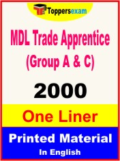 MDL Trade Apprentice (Group A & C) One Liner Book in English
