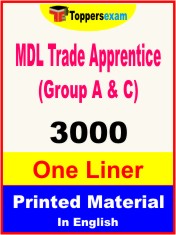 MDL Trade Apprentice (Group A & C) One Liner Book in English