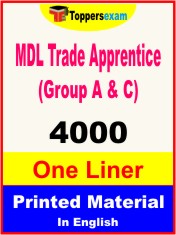 MDL Trade Apprentice (Group A & C) One Liner Book in English