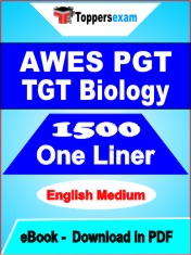 AWES PGT TGT Biology One Liner Book PDF in English