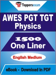 AWES PGT TGT Physics One Liner Book PDF in English