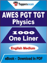 AWES PGT TGT Physics One Liner Book PDF in English