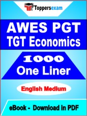 AWES PGT TGT Economics One Liner Book PDF in English