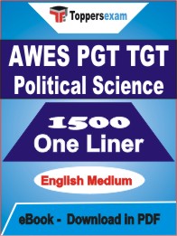AWES PGT TGT Political Science One Liner Book PDF in English