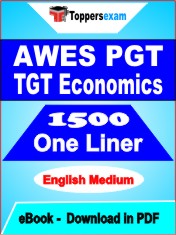 AWES PGT TGT Economics One Liner Book PDF in English