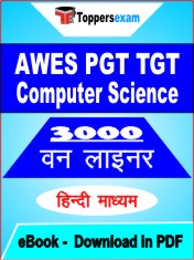 AWES PGT TGT Computer Science One Liner Book PDF in Hindi