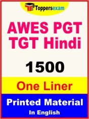 AWES PGT TGT Hindi One Liner Book in English