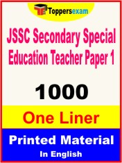 JSSC Secondary Special Education Teacher (Paper 1) One Liner Book in English