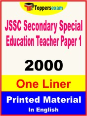 JSSC Secondary Special Education Teacher (Paper 1) One Liner Book in English