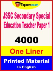 JSSC Secondary Special Education Teacher (Paper 1) One Liner Book in English