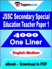 JSSC Secondary Special Education Teacher (Paper 1) One Liner Book PDF in English