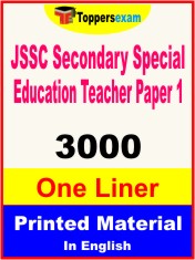 JSSC Secondary Special Education Teacher (Paper 1) One Liner Book in English
