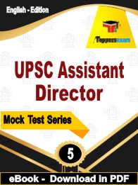 UPSC Assistant Director Test PDF Book In English - Practice Set