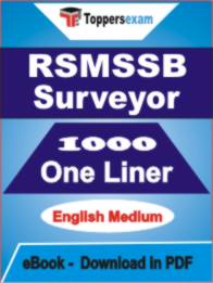 RSMSSB Surveyor One Liner Book PDF in English