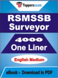 RSMSSB Surveyor One Liner Book PDF in English