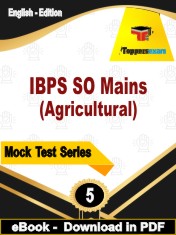 IBPS SO Mains (Agricultural) Test PDF Book In English - Practice Set