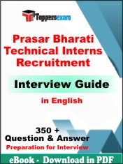 Prasar Bharati Technical Interns Recruitment for Interview Guide Pdf Book in English
