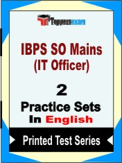 IBPS SO Mains (IT Officer) Book in English - Question Paper / Practice Set