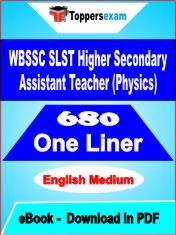 WBSSC SLST Higher Secondary Assistant Teacher (Physics) One Liner Book PDF in English