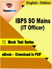 IBPS SO Mains (IT Officer) Test PDF Book in English - Mock Test/Practice Set