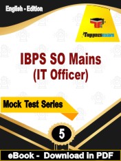 IBPS SO Mains (IT Officer) Test PDF Book In English - Practice Set