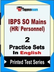IBPS SO Mains (HR/ Personnel) Book in English - Question Paper / Practice Set