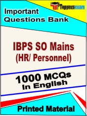 IBPS SO Mains (HR/ Personnel) Book in English - Objective MCQ