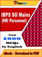IBPS SO Mains (HR/ Personnel) PDF Book in English - MCQ / Objective Questions