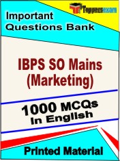 IBPS SO Mains (Marketing) Book in English - Objective MCQ