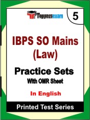 IBPS SO Mains (Law) Book in English - Mock Test / Practice Set