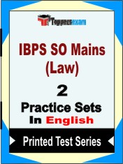 IBPS SO Mains (Law) Book in English - Question Paper / Practice Set