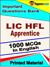 LIC HFL Apprentice Book in English - Objective MCQ